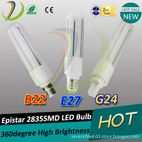 360 degree high lumen G24 LED Corn Light PLC